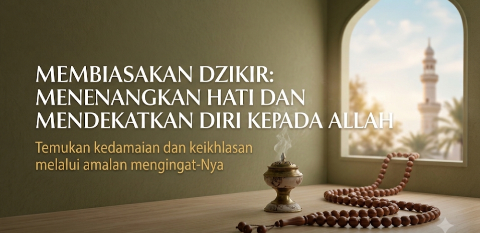 Membiasakan Dzikir: Menenangkan Hati dan Mendekatkan Diri kepada Allah